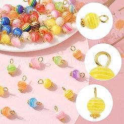 50Pcs Transparent Stripe Resin Charms&nbsp;PALLOY-FS00041-02