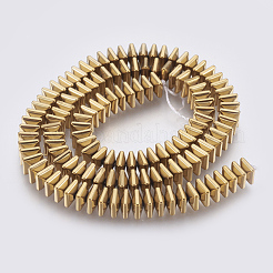 Electroplated Non-magnetic Synthetic Hematite Bead Strand&nbsp;G-E495-08D