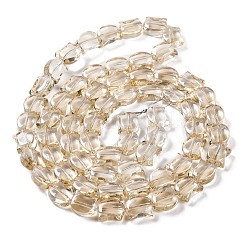 電気メッキガラスビーズセット  ABカラーメッキ  猫の形  桃パフ  10.5x8x5mm  穴：1.1mm  約65個/連  25.20''（64センチメートル）&nbsp;EGLA-Q128-07A-AB04