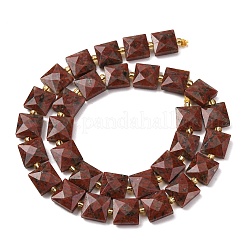 Natural Red Sesame Jasper Beads Strands&nbsp;G-F839-A17-01