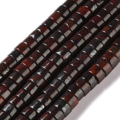 天然石ブレシエイテッドジャスパービーズ連売り  ディスク  ヒシビーズ  6x3.5mm  穴：0.8mm  約113個/連  15.35''（39センチメートル）&nbsp;G-M420-A20-01