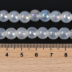 Baking Paint Electroplate Glass Beads Strands&nbsp;GLAA-G120-01B