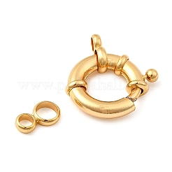 Brass Spring Ring Clasps&nbsp;KK-D407-01G-E