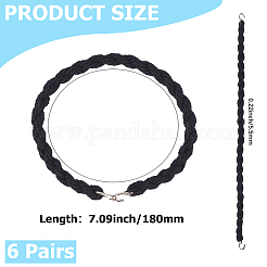 6 Pairs Polyester Elastic Boot Bands&nbsp;DIY-CY0002-79A