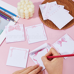 9 Books Square with Bowknot Memo Pad Sticky Notes&nbsp;AJEW-WH0596-521