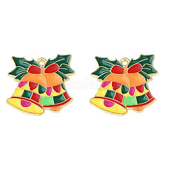 Rack Plating Alloy Enamel Pendants&nbsp;ENAM-N060-05LG