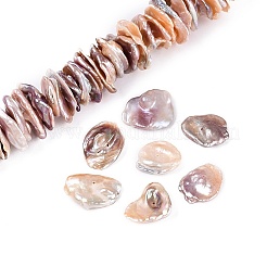 Natural Baroque Keshi Pearl Beads Strands&nbsp;PEAR-S020-R07B