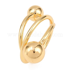 Brass Cuff Rings for Women&nbsp;RJEW-Z113-16G