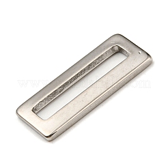 変色しない304ステンレススチール製リンクリング  長方形  ステンレス鋼色  20x8x1.5mm  内径：16x3mm&nbsp;STAS-L270-06P