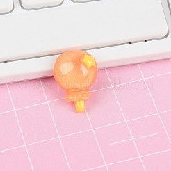 クリア樹脂カボション  ロリポップ  ミックスカラー  23x18.5mm&nbsp;PW-WG94690-01