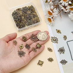 80Pcs 8 Styles Alloy Connector Charms&nbsp;FIND-AR0005-82A
