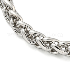 変色しない304ステンレススチール製女性用チェーンブレスレット  ステンレス鋼色  6-1/2インチ（16.6cm）&nbsp;BJEW-G707-01P