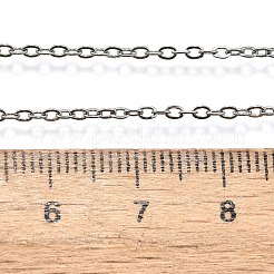 変色しない304ステンレススチールアズキチェーンネックレス  カニカン付き  ステンレス鋼色  27.5インチ（70cm）  1.6mm&nbsp;X-STAS-T040-PJ204-70