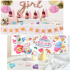 30色の紙製キャンディボックス5個  リボン付き  結婚式のブライダルシャワーのベビーシャワーの誕生日パーティーの装飾のため  ハート  ミックスカラー  9.5x9.5x3cm  6個/カラー&nbsp;CON-PH0002-32