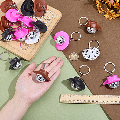 20Pcs 4 Colors Plastic Keychains&nbsp;KEYC-PH0002-17