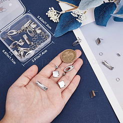 DIY Rhombus/Oval/Rectangle Stainless Steel Stud Earring Making Kit&nbsp;DIY-BBC0002-01