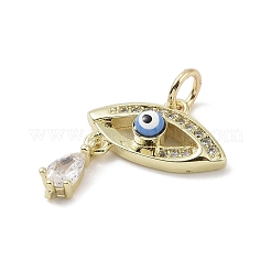 Real 18K Gold Plated Brass Micro Pave Cubic Zirconia Pendants&nbsp;KK-L209-069G-04