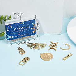 16Pcs 8 Style 304 Stainless Steel Charms&nbsp;STAS-SC0004-05