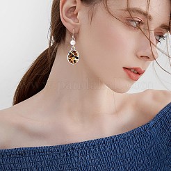 200個2スタイル304ステンレススチールピアスフック  耳ワイヤー  ゴールデン·ステンレス鋼色  20~21x12x1.8~2mm  21~22ゲージ  ピン：0.6~0.7mm  100個/スタイル&nbsp;STAS-SP0001-33