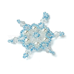 Christmas Seed Beads Beaded Charms&nbsp;PALLOY-MZ00300-02