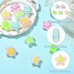12Pcs 6 Colors Glass Imitation Jade Beads&nbsp;GLAA-CJ0002-64
