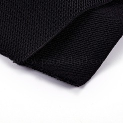 平らな弾性ゴムバンド  ブラック  100mm&nbsp;OCOR-WH0052-13