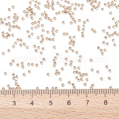 TOHOラウンドシードビーズ  日本製シードビーズ  （金メッキの裏地付きクリスタル989)個  15/0  1.5mm  穴：0.7mm  約15000個/50g&nbsp;SEED-XTR15-0989