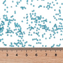 TOHOラウンドシードビーズ  日本製シードビーズ  （108bd）透明な光沢のあるティール  15/0  1.5mm  穴：0.7mm  約3000個/10g&nbsp;X-SEED-TR15-0108BD