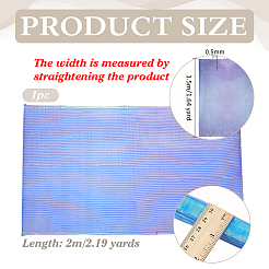 Polyester Mermaids Pleated Fabric&nbsp;DIY-WH0678-74B