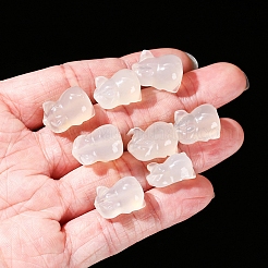 天然瑪瑙の彫刻ビーズ  豚  17x12mm&nbsp;PW-WG1A256-01