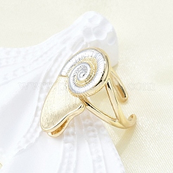 Brass Cuff Rings for Women&nbsp;RJEW-G347-09G