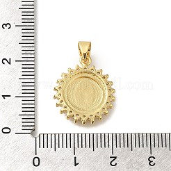 Rack Plating Brass with Cubic Zirconia Pendants&nbsp;KK-Z086-33G-08