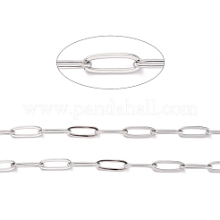 Tarnish Resistant 304 Stainless Steel Paperclip Chains&nbsp;CHS-O010-03P
