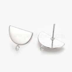 Brass Stud Earrings Findings&nbsp;KK-S345-191P