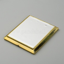 ミニチュアレトロプラスチックミラー  ドールハウスの壁の装飾用  長方形の模様  6.5x5.4x0.7cm&nbsp;LS-MJEW-WH0002-01C-G