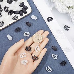 100個2色のプラスチック製靴紐バックルクリップ  靴の装飾 DIY アクセサリー  ミックスカラー  10x16x8.5mm  50個/カラー&nbsp;FIND-CP0001-94