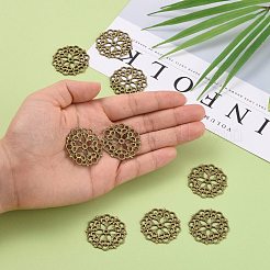 Tibetan Style Filigree Joiners Links&nbsp;TIBE-A11623-AB-FF