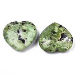 Natural Yellow Turquoise(Jasper) Heart Love Stone&nbsp;G-N0326-62
