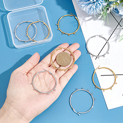 8Pcs 2 Colors 304 Stainless Steel Huggie Hoop Earring Findings&nbsp;STAS-UN0044-76