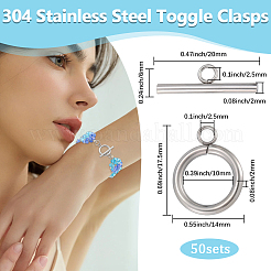 304ステンレススチールマンテル50個  ステンレス鋼色  17.5x14x2mm  穴：2.5ミリメートル;バー：20x6x2ミリメートル&nbsp;STAS-BBC0007-49