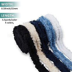 16.5Yards 5 Colors Polyester Ribbon&nbsp;OCOR-FH0001-51