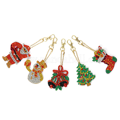 DIY Keychain Diamond Painting Kits&nbsp;DIAM-PW0001-131