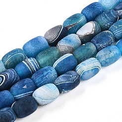 Natural Weathered Agate Beads Strands&nbsp;G-N344-42D