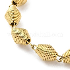 304 Stainless Steel Bicone Link Chain Bracelets for Women&nbsp;BJEW-G712-05G