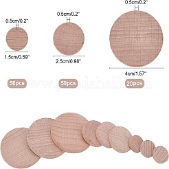 ブナ材の丸棒2袋  DIYアクセサリー  バリーウッド  5x0.5cm  20個/袋&nbsp;WOOD-NB0002-77