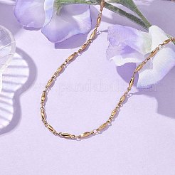 304 Stainless Steel Bar Link Chain Necklaces&nbsp;NJEW-JN04927-01