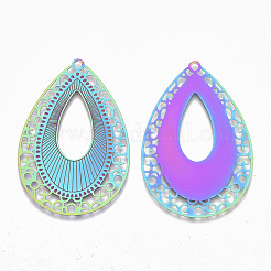 Ion Plating(IP) 304 Stainless Steel Filigree Big Pendants&nbsp;STAS-S108-103