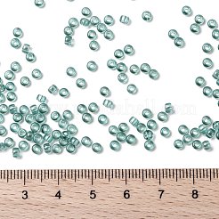 MIYUKIラウンドロカイユビーズ  日本製シードビーズ  （rr2445)透明な海の泡の光沢  8/0  3mm  穴：1mm  約422~455PCS /ボトル  10 G /ボトル&nbsp;SEED-JP0009-RR2445