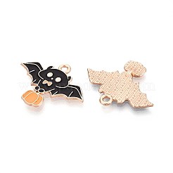Halloween Theme Alloy Enamel Pendants&nbsp;ENAM-T022-54G-05