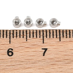 Brass Crimp Beads&nbsp;KK-CBA7BFE-02A-P